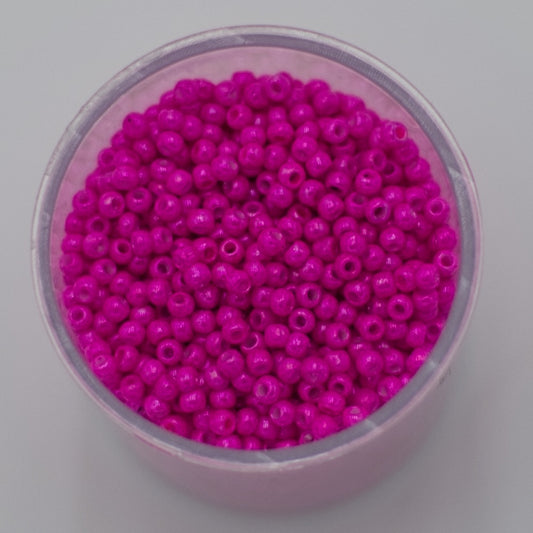 Czech Seed Beads, 10/0 – Barbie Pink (10g)