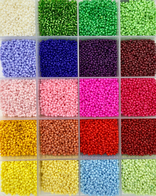 Czech Seed Beads, 10/0 – Christmas Green (10g)