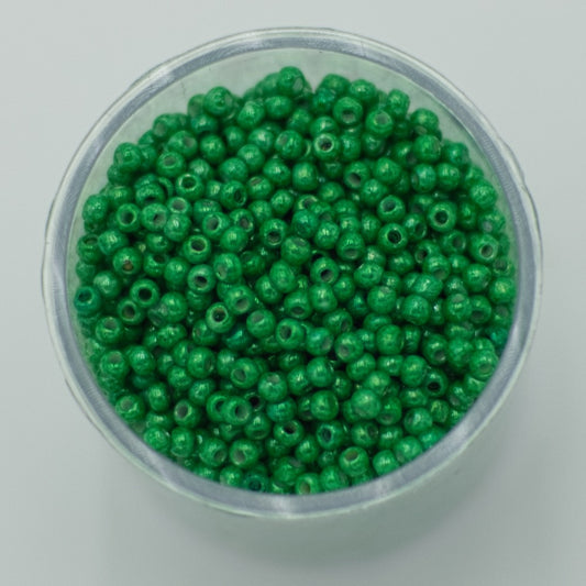 Czech Seed Beads, 10/0 – Grass Green (10g)