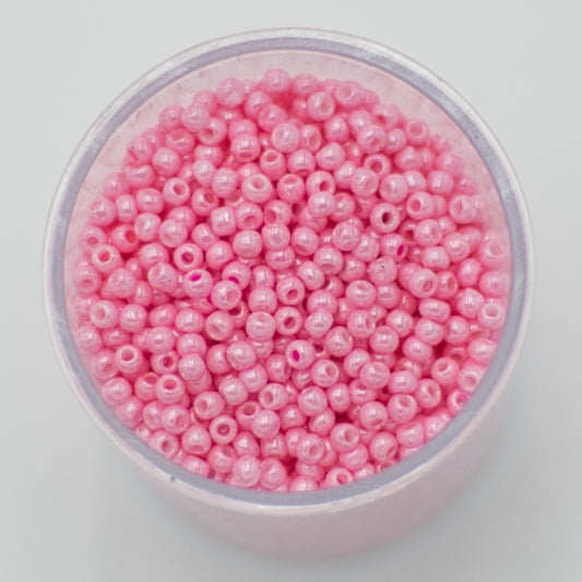 Czech Seed Beads, 10/0 – Soft Pink (10g)